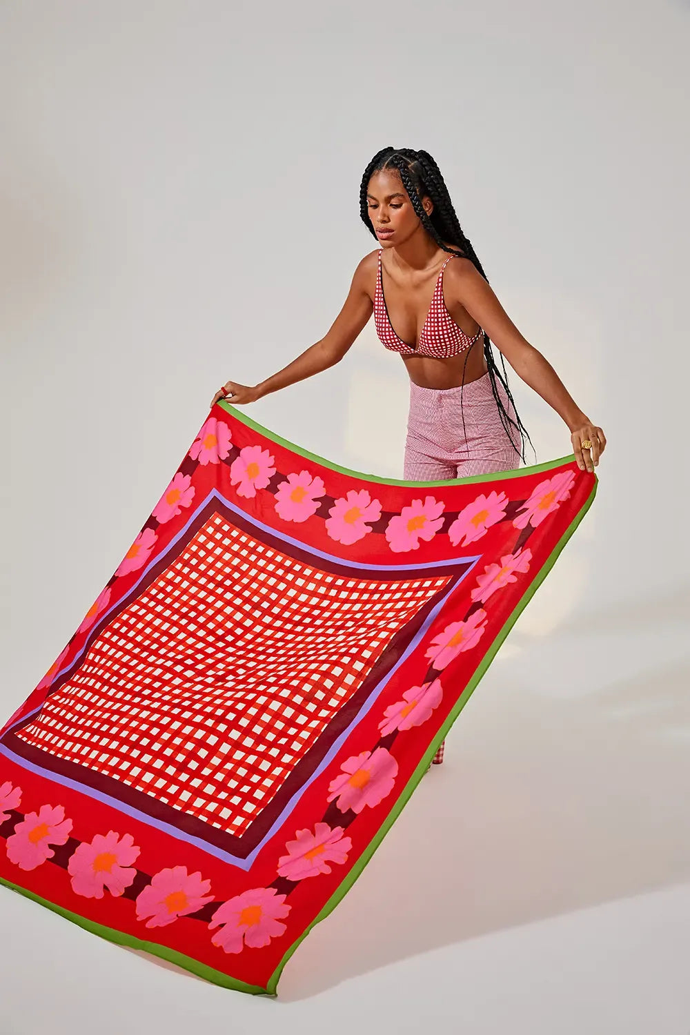 CANGA FLORAL POP VERMELHO