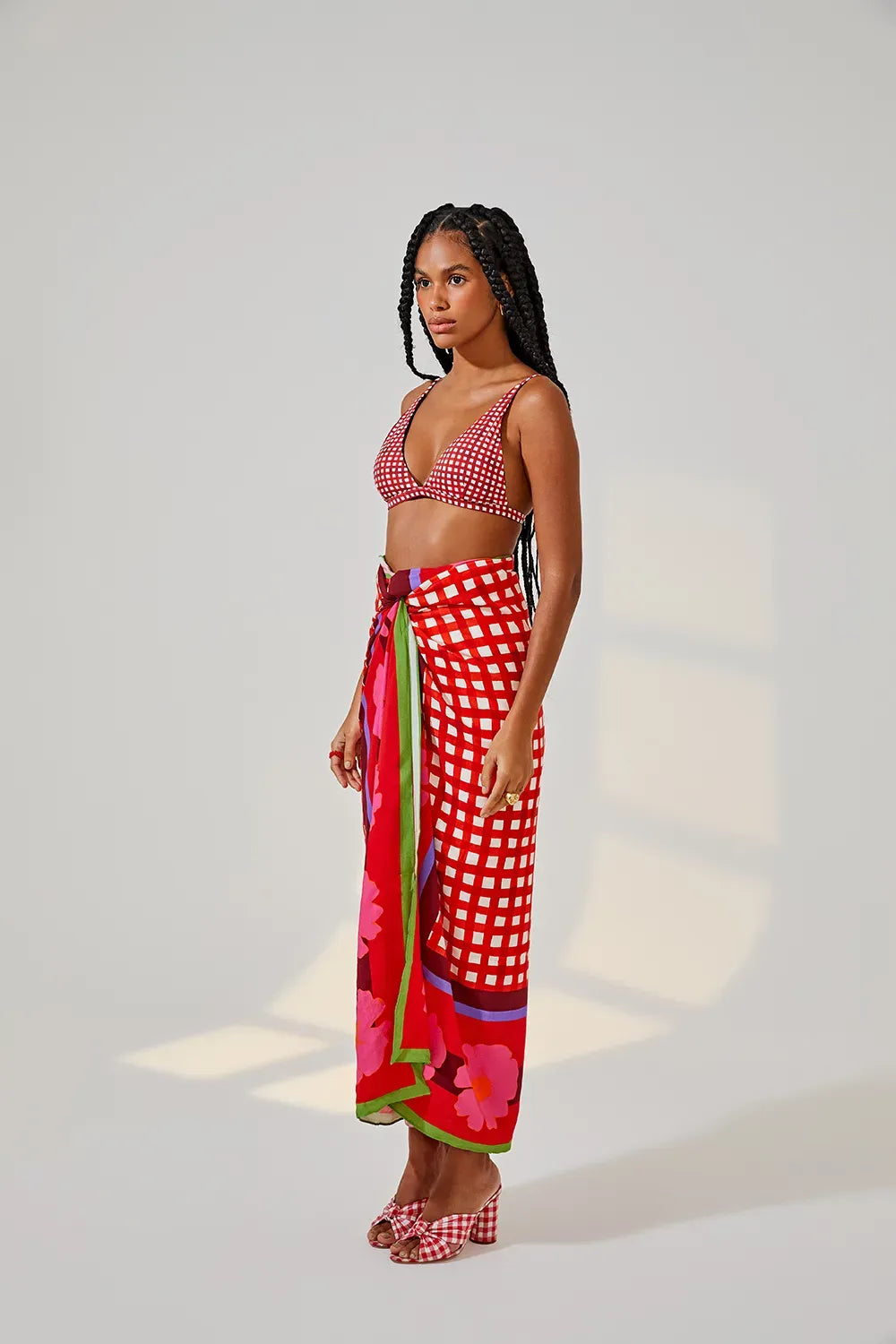 CANGA FLORAL POP VERMELHO