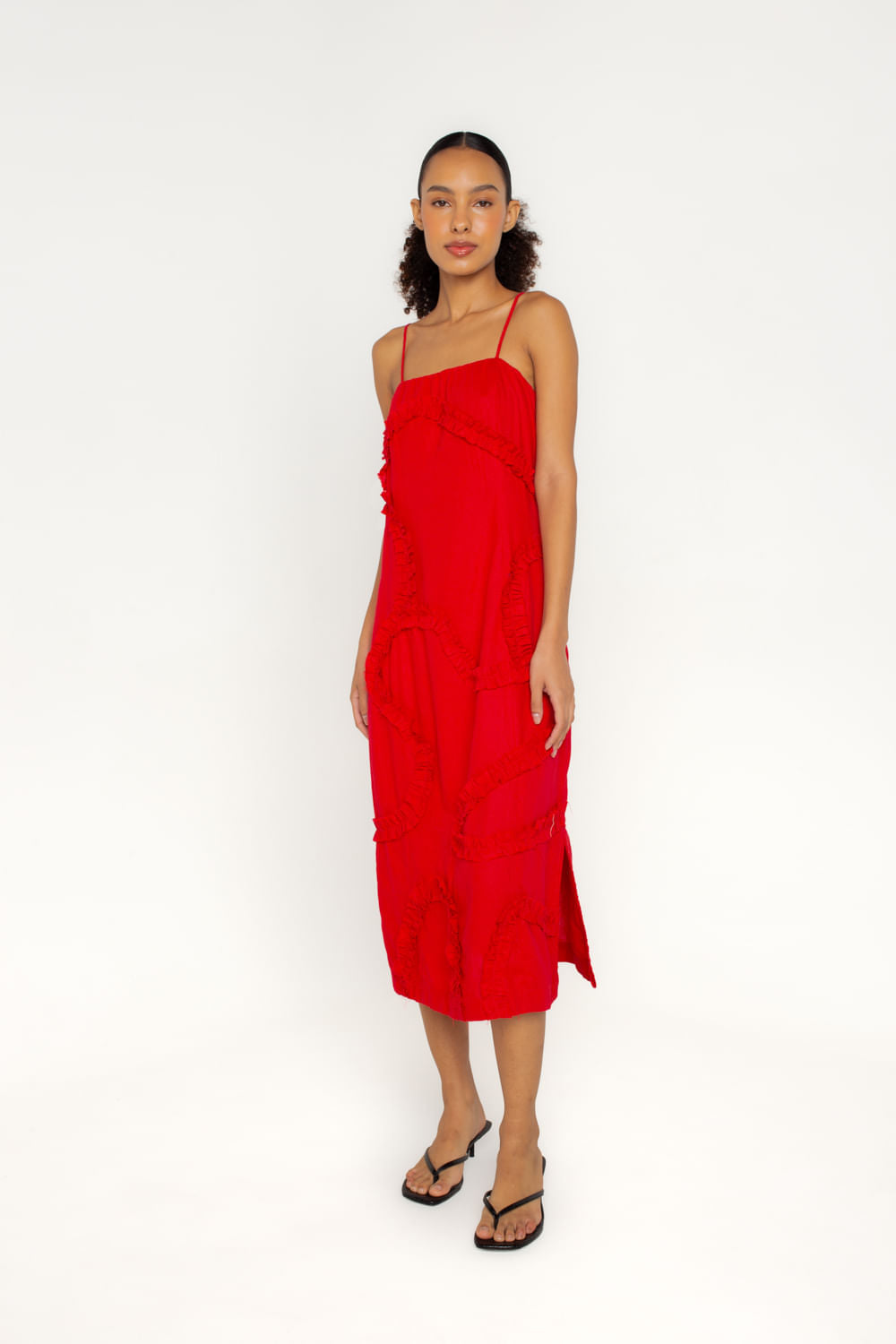 VESTIDO CAMINO VERMELHO