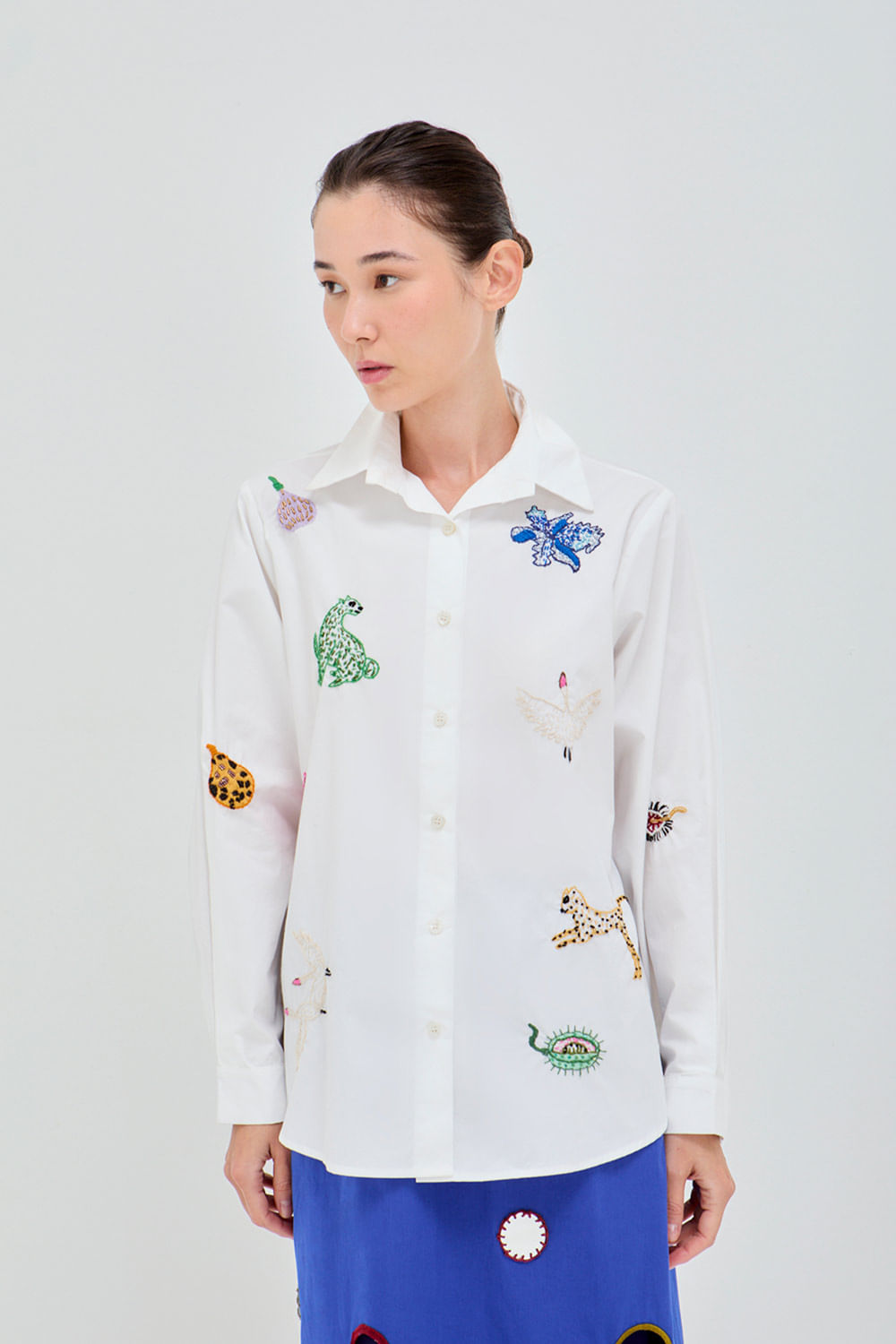 CAMISA OVERSIZE BORDADO WILD