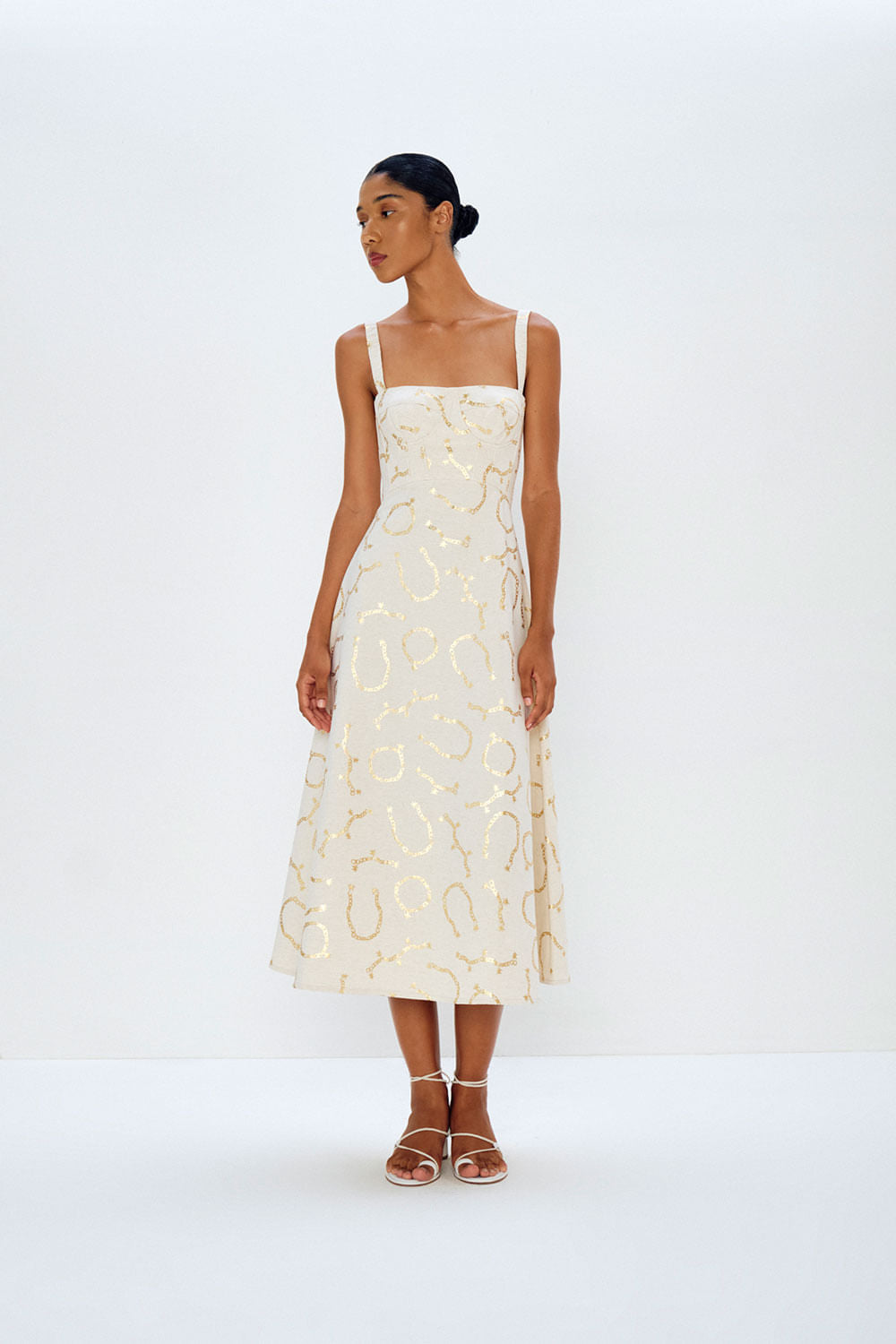 VESTIDO MEIA TACA FOIL CORRENTES