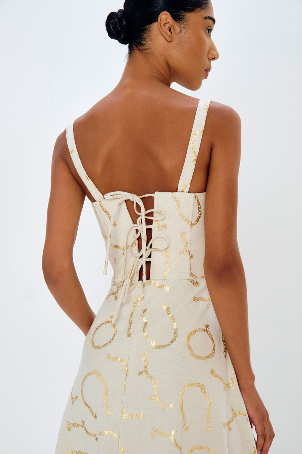 VESTIDO MEIA TACA FOIL CORRENTES