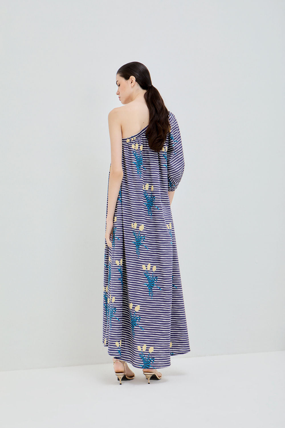 VESTIDO CELINA listra riad azul