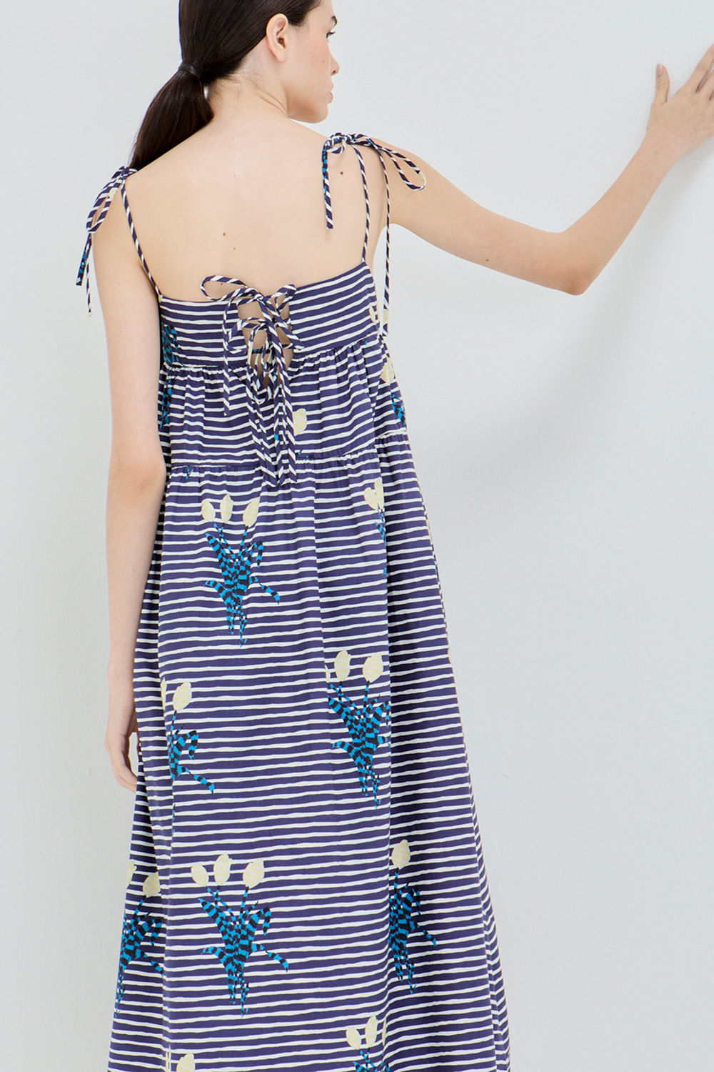 VESTIDO ALICE listra riad azul