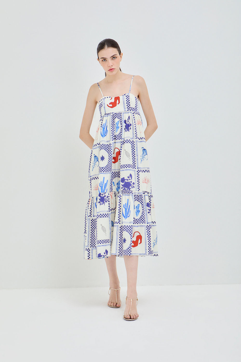 VESTIDO KARINA CARTAO POSTAL MEXICO
