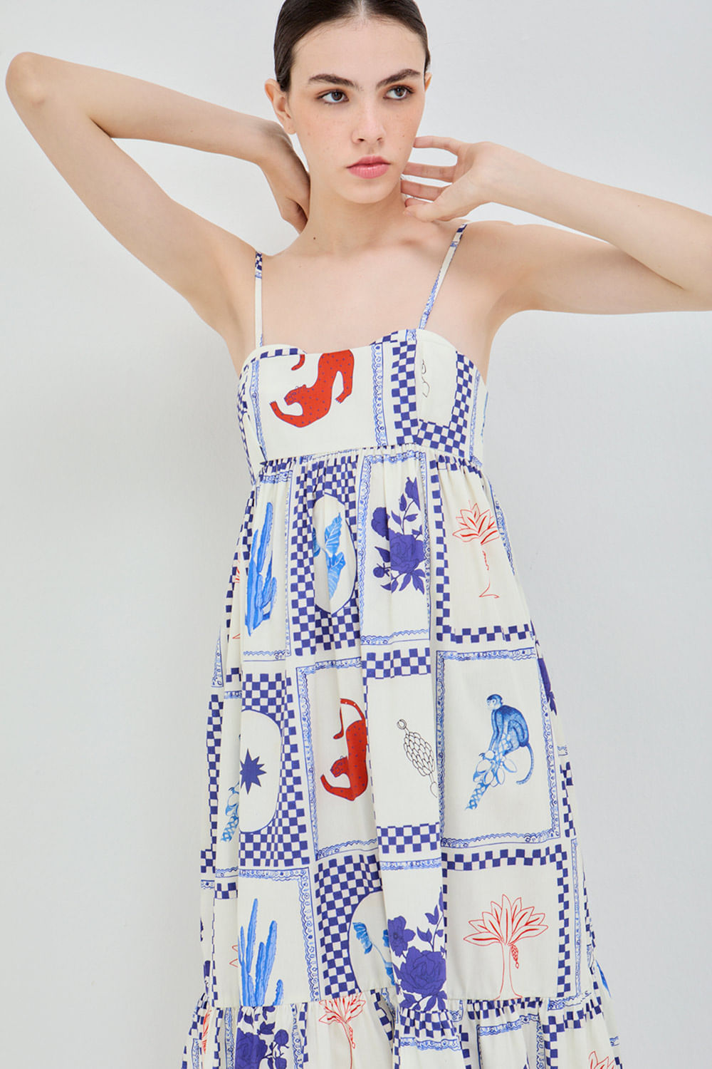 VESTIDO KARINA CARTAO POSTAL MEXICO