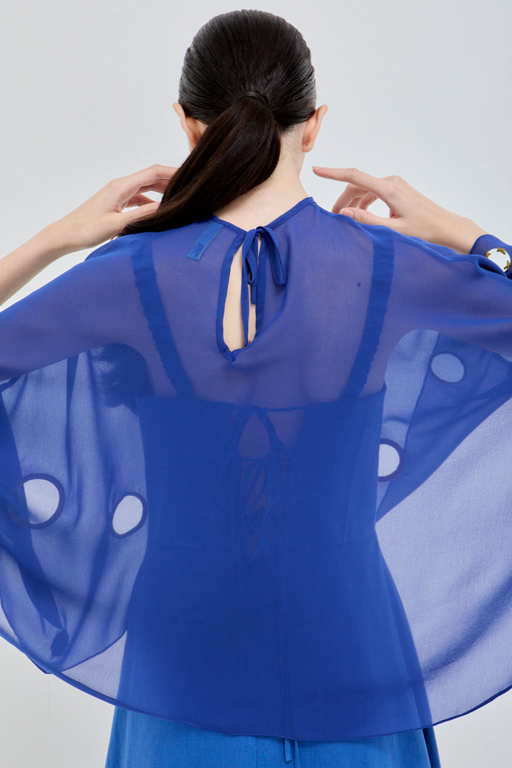 VESTE CURTA CONFETTI AZUL