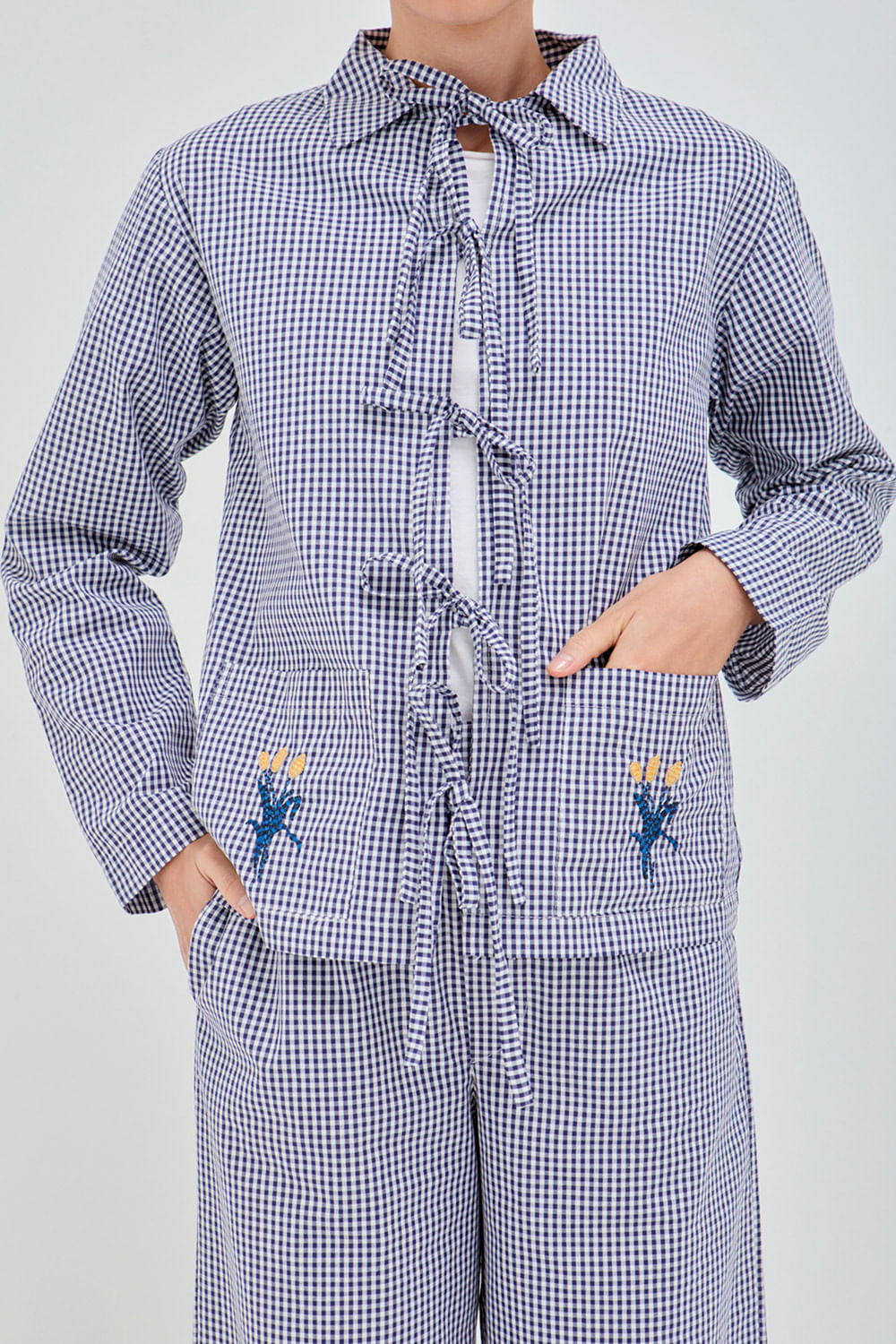 PIJAMA VICKY VICHY AZUL