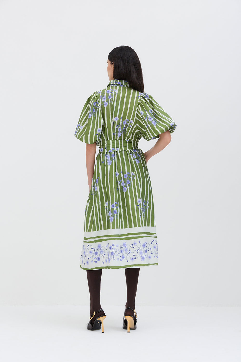 VESTIDO CHEMISE BUFANTE FLEE INVERSO