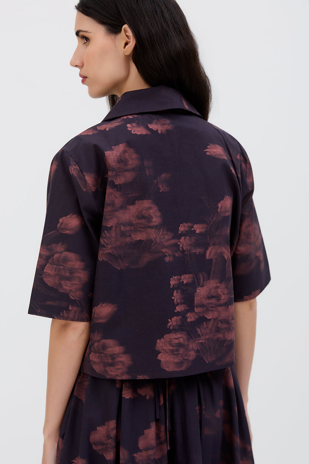CAMISA ALVA FLOW PLUM