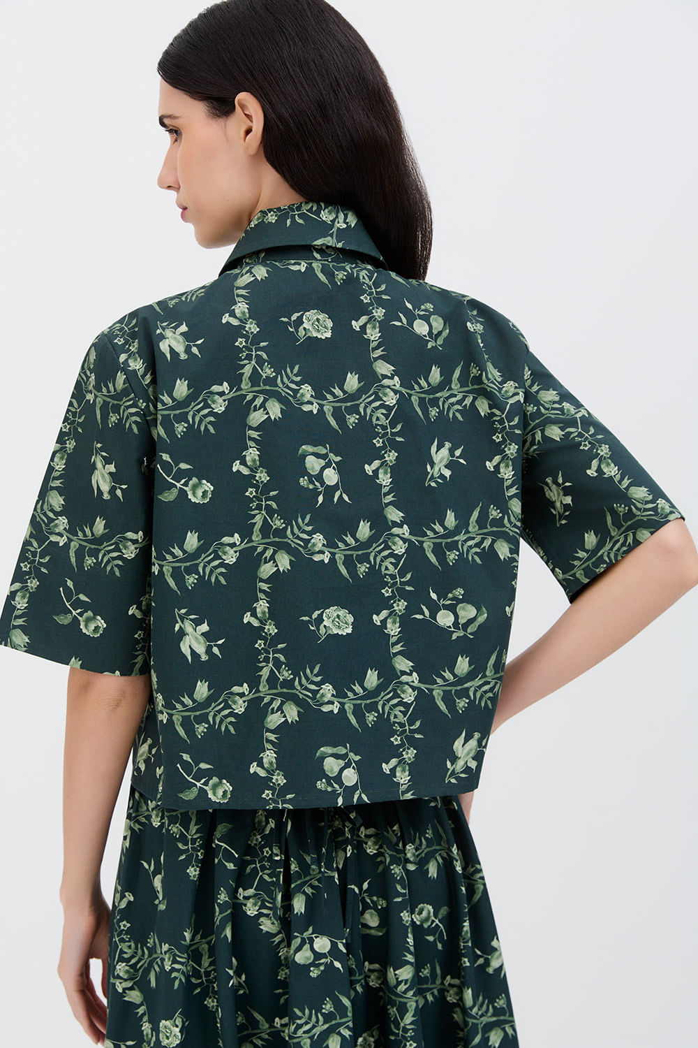 CAMISA ALVA ÁRVORE BOX VERDE