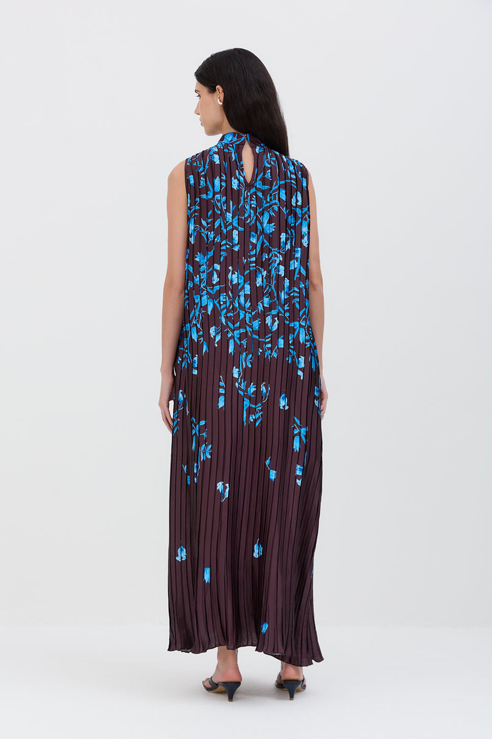 VESTIDO CAETANA ÁRVORE DEGRADÊ BURGANDY