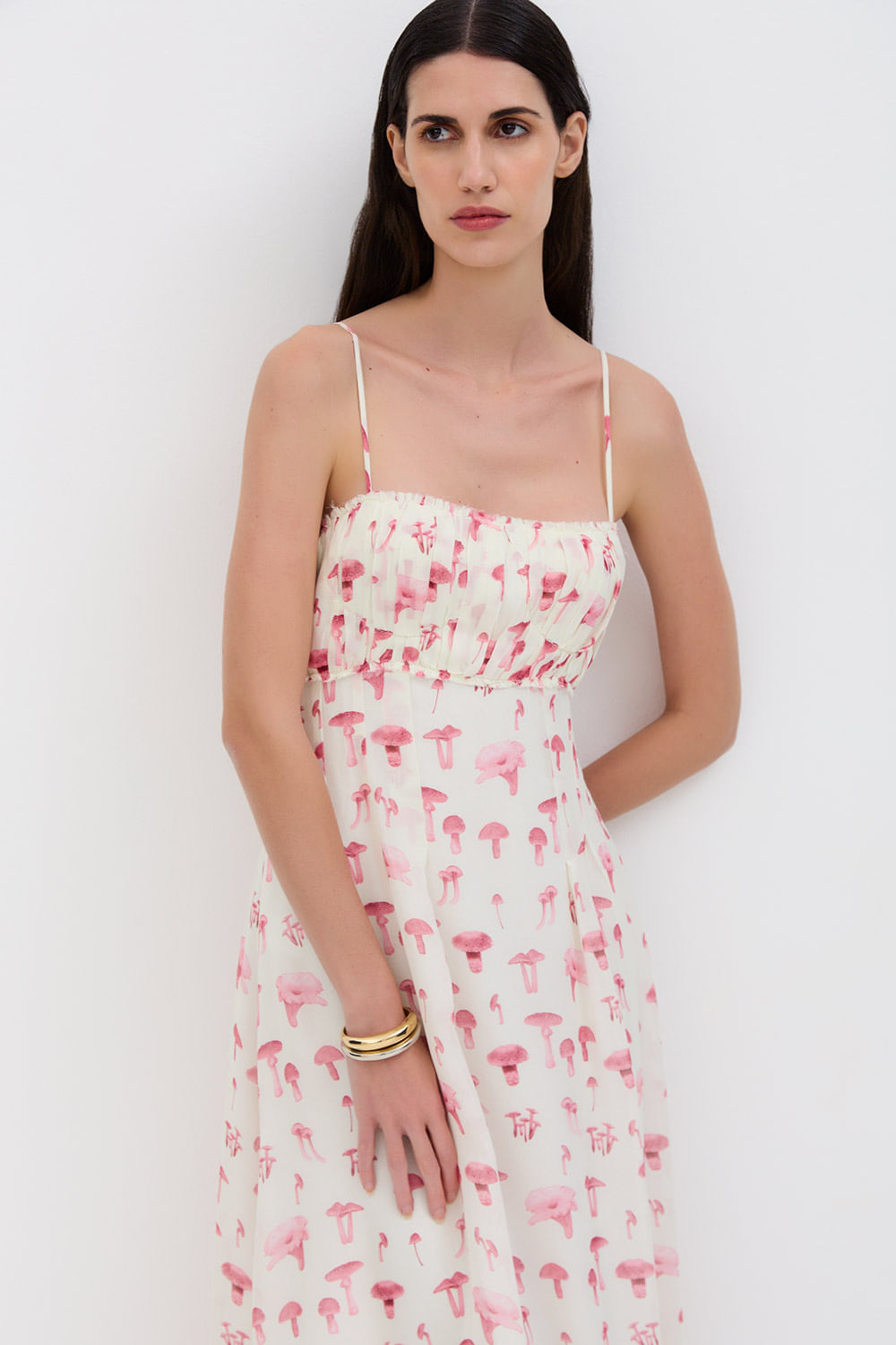 VESTIDO BELLE COGU ROSA BARRADO