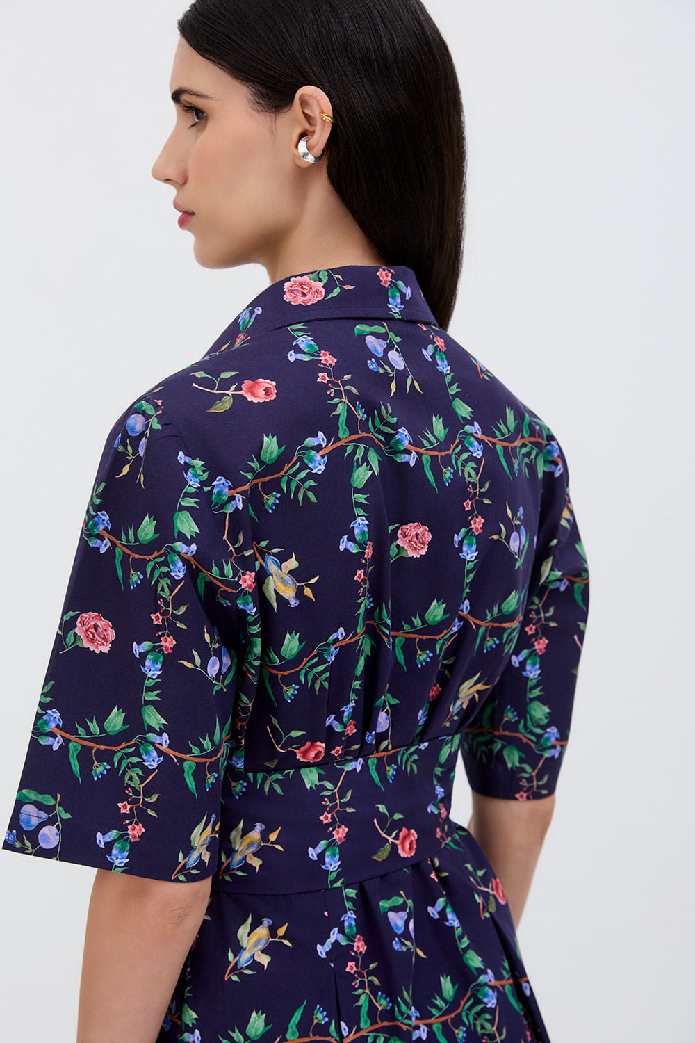 CHEMISE MEIA TACA ÁRVORE BOX MARINHO