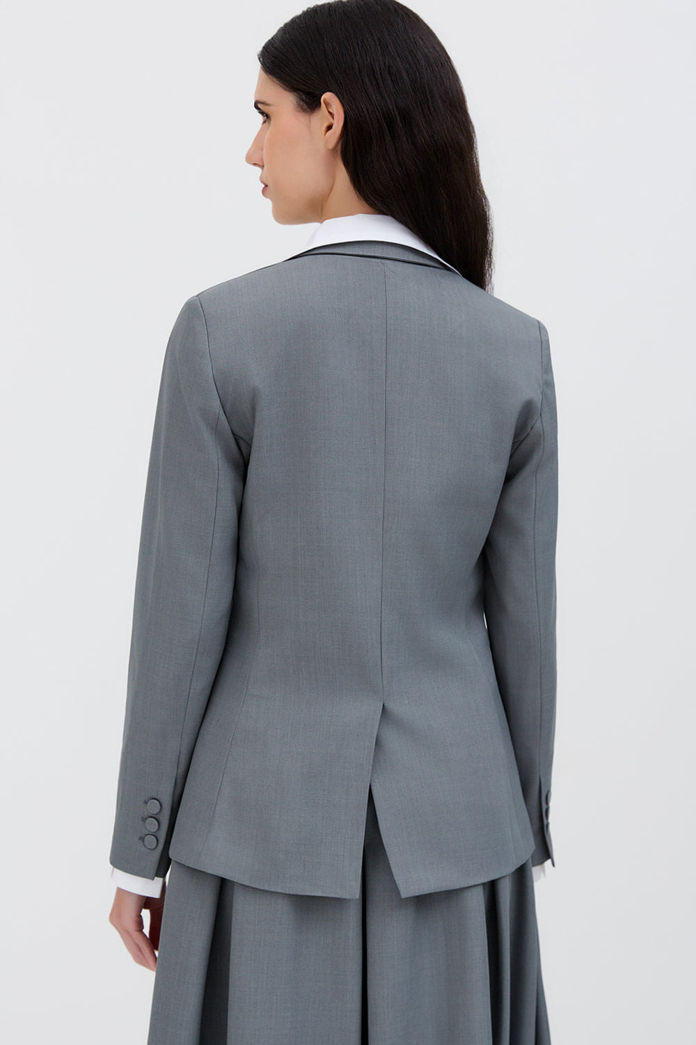 BLAZER CLÁSSICO FLOWER BRANCO