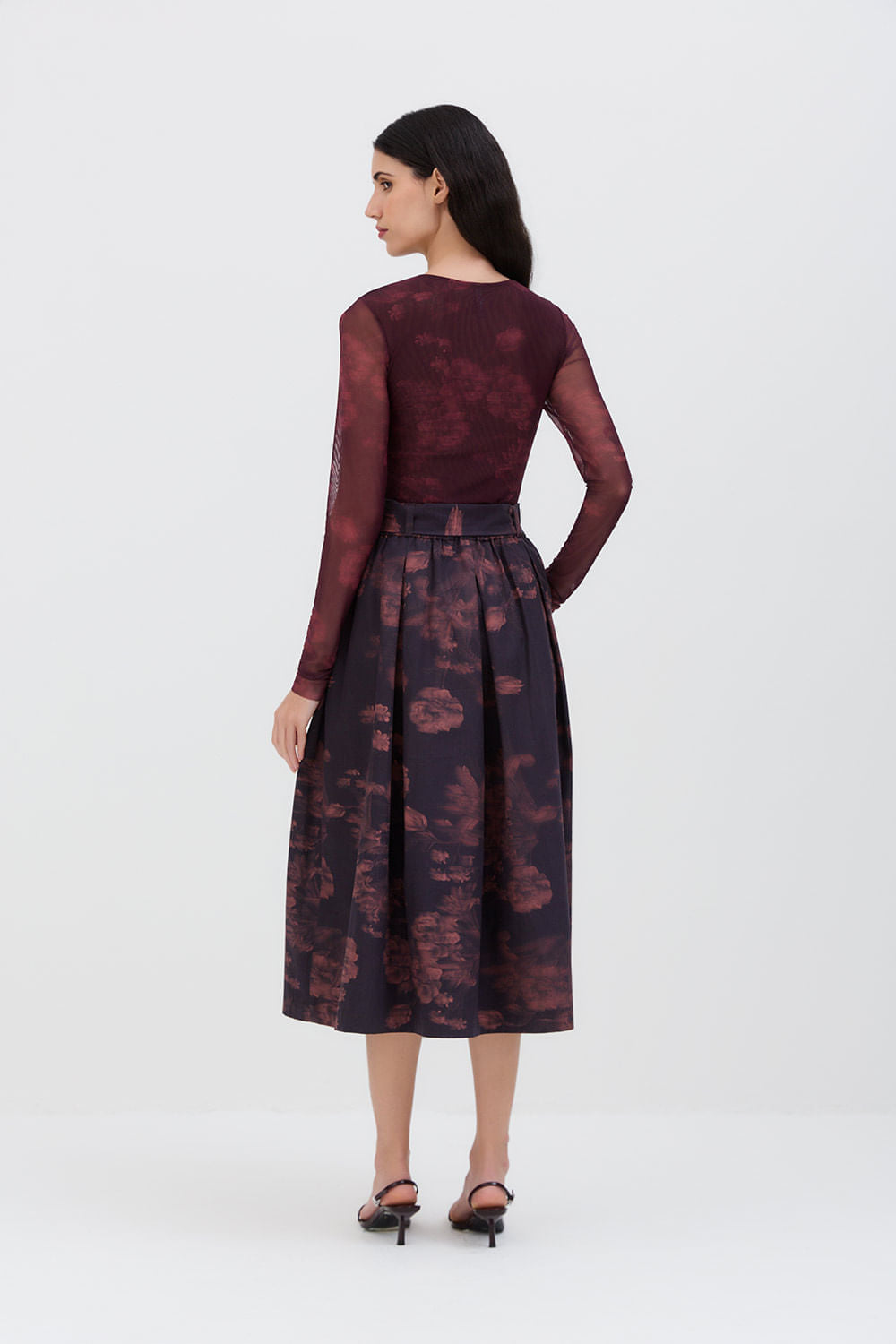 SAIA ELASTICO FAIXA FLOW PLUM