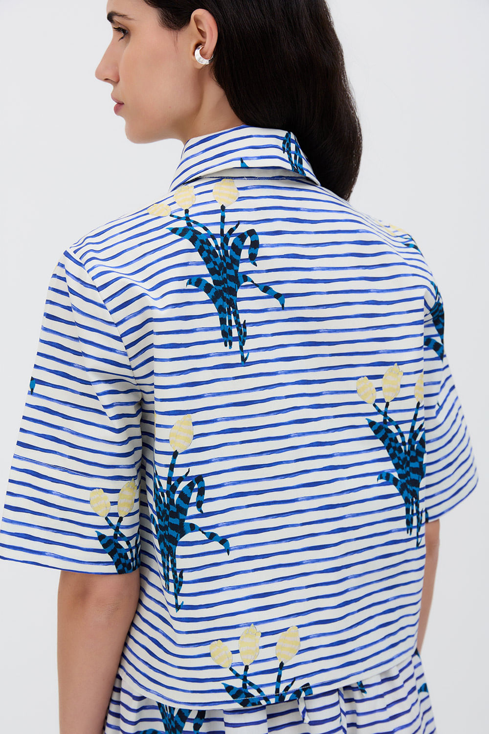 CAMISA ALVA listra riad off