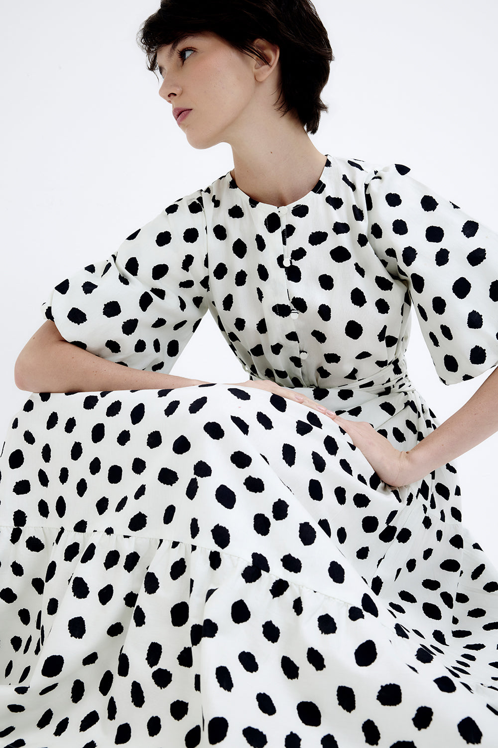 VESTIDO INÊS IKAT POÁ INVERSO