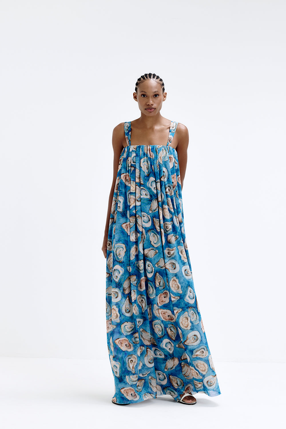 VESTIDO AVA OSTRAS AZUL