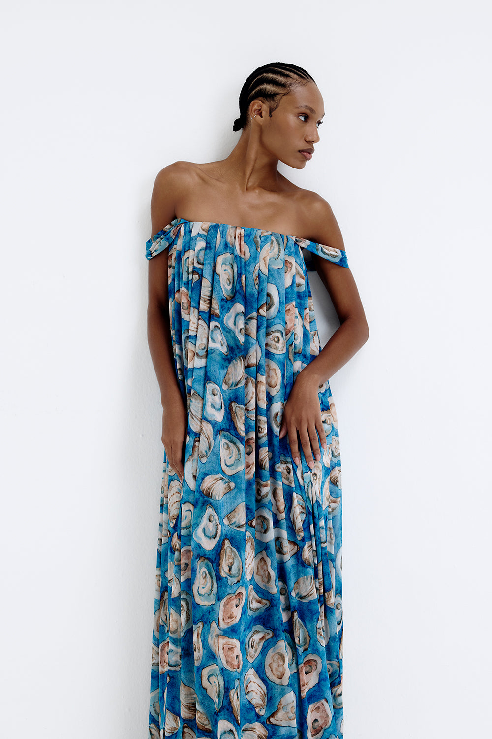 VESTIDO AVA OSTRAS AZUL