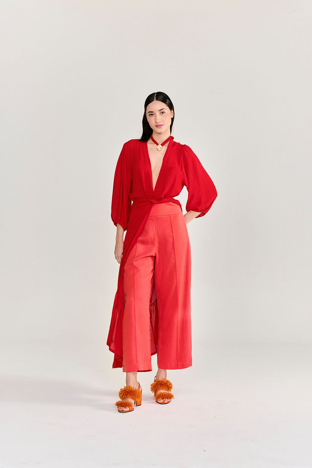 CALCA RETA VERMELHO