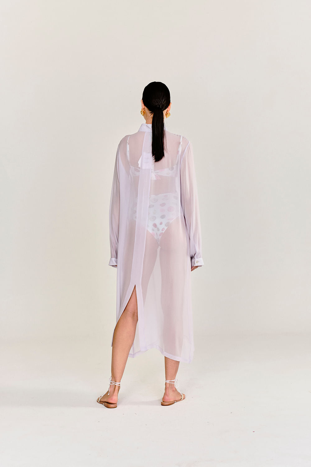 CHEMISE RETA LILAS