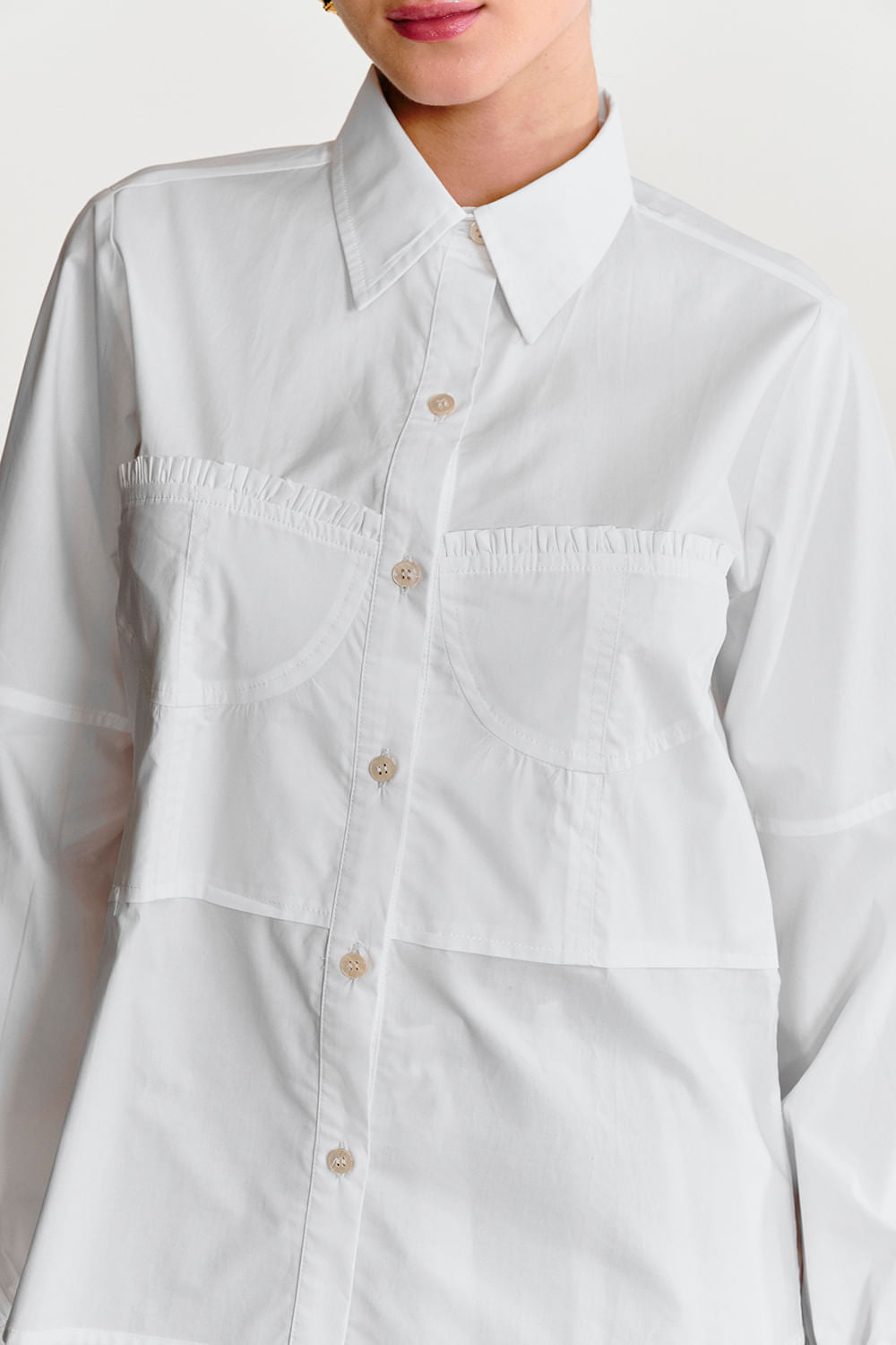 CAMISA MEIA TACA BRANCO