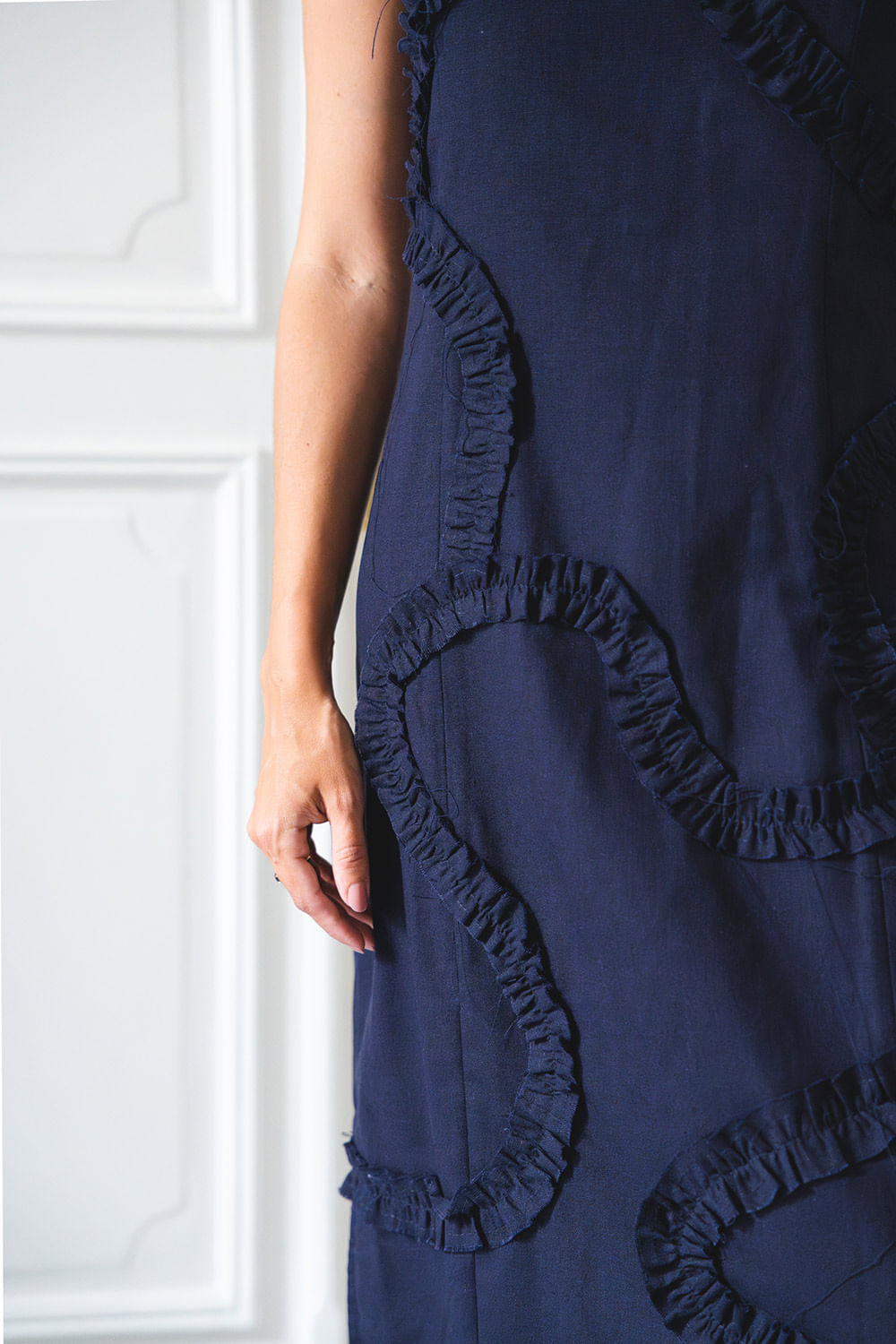 VESTIDO CAMINO MARINHO