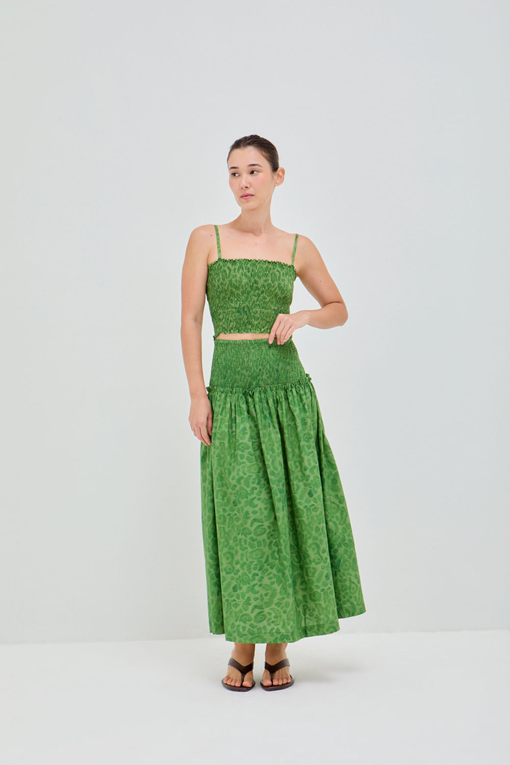 BLUSA CURTA LOUISE ONCA VERDE