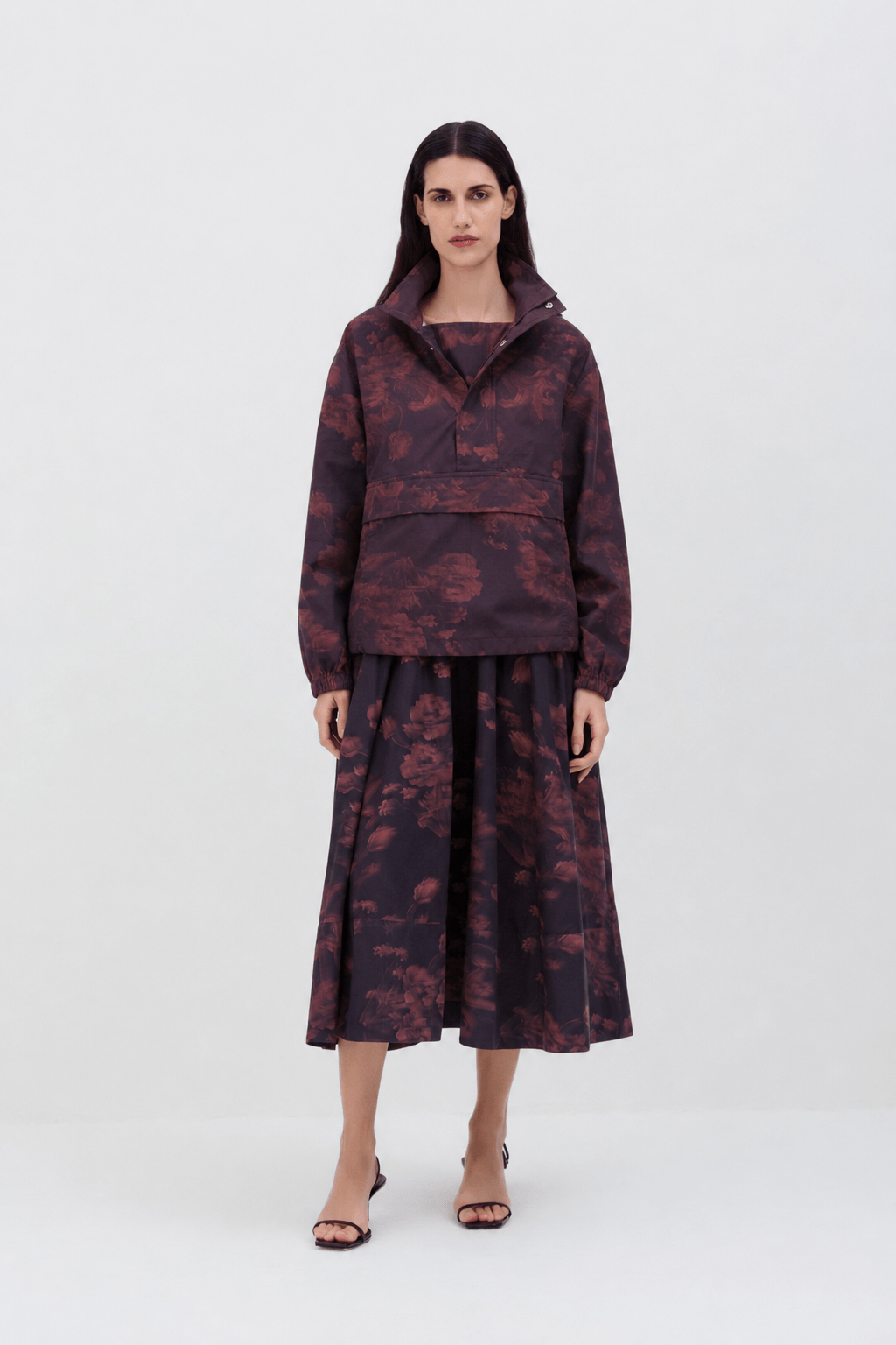 PARKA FECHADA FLOW PLUM